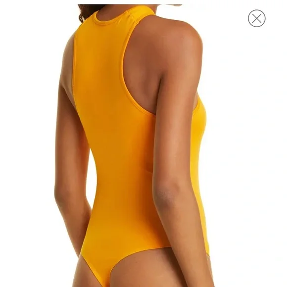 NWT Simon Miller Keao Body Suit Top in Sunset Orange Bodysuit - Picture 7 of 7